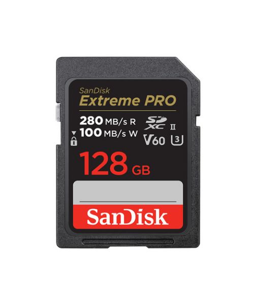 SanDisk Extreme PRO 128GB SDcards,280/100 resmi