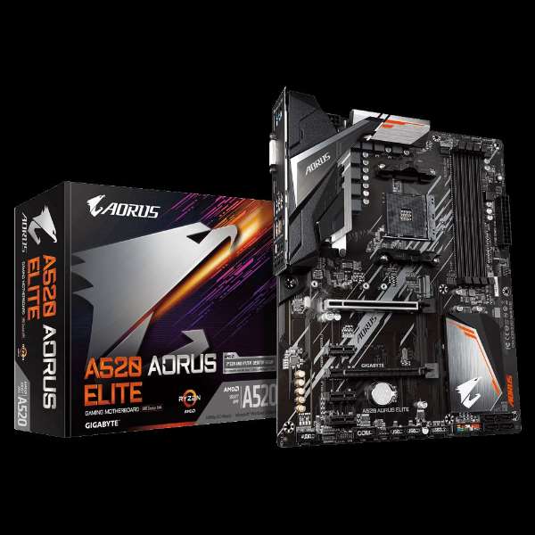 A520 AORUS ELITE 4733MHz OC DDR4 AM4 M.2 HDMI VGA ATX Anakart resmi