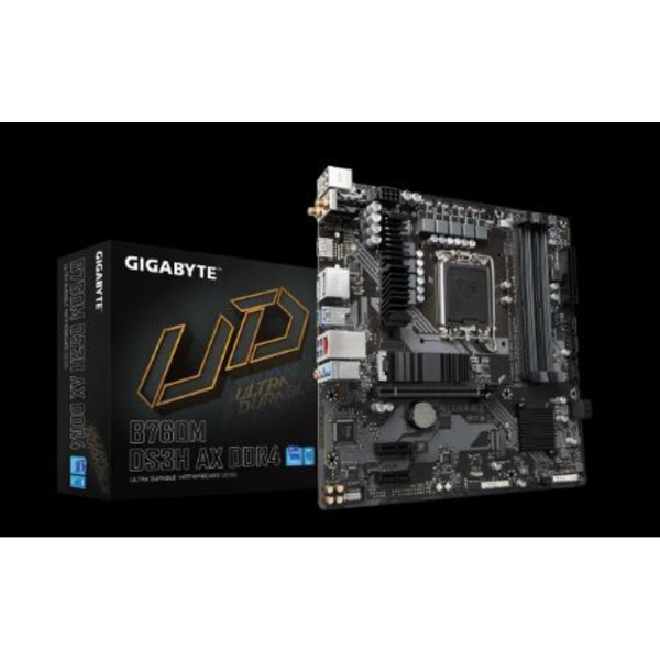 B760M-DS3H-AX DDR4 5333MHz OC LGA1700 M.2 HDMI DP MicroATX Anakart resmi
