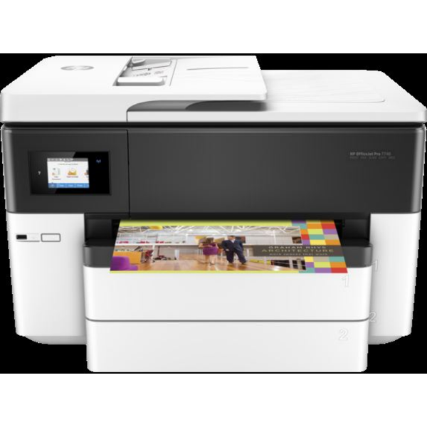 OfficeJet Pro 7740 Renkli Inkjet MFP Fakslı WiFi 22/18ppm A3 Yazıcı resmi