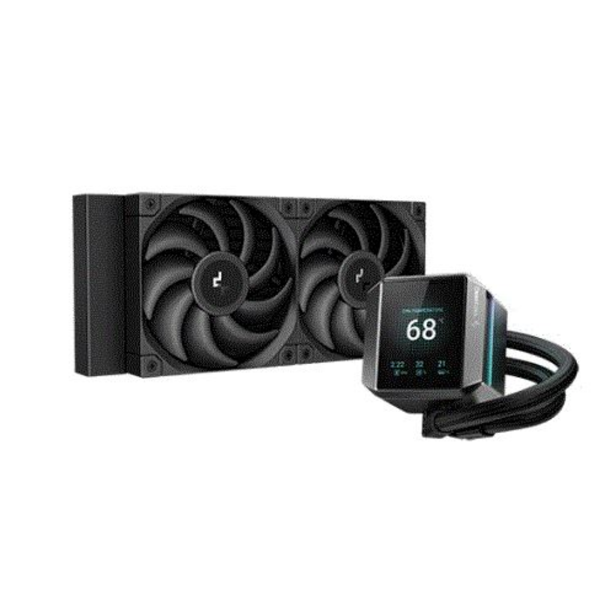 TFT LCD Ekranlı 240mm Siyah İşlemci Sıvı Soğutucu resmi