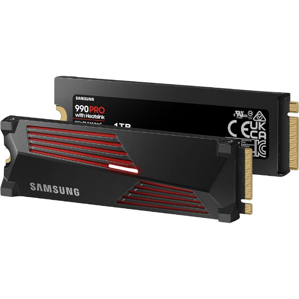 SSD M.2 1TB 990 PRO Heatsink PCIe 4.0 NVMe 7450/6900 MB/s resmi
