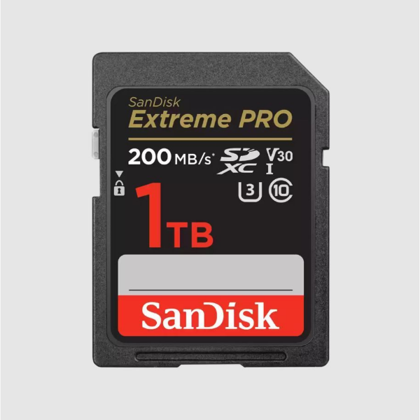 1TB Extreme PRO SDCX UHS-I 200MB/s SD Card resmi