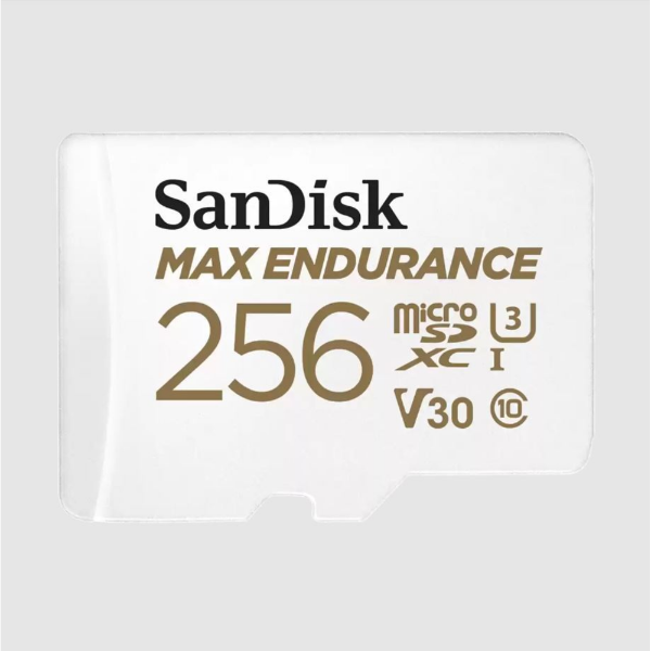 256GB Max Endurance microSDXC + SD Adapter 100/40 MB/s resmi