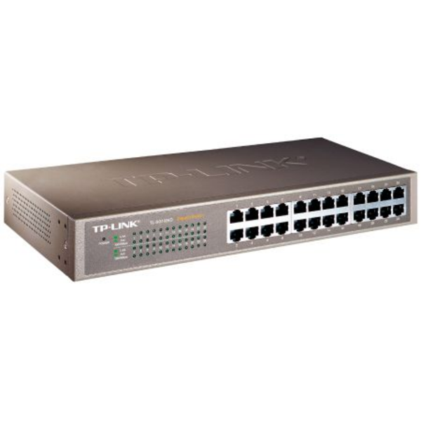 10/100/1000Mbps 24xPort Masaüstü Raf Tipi Metal Kasa Switch resmi