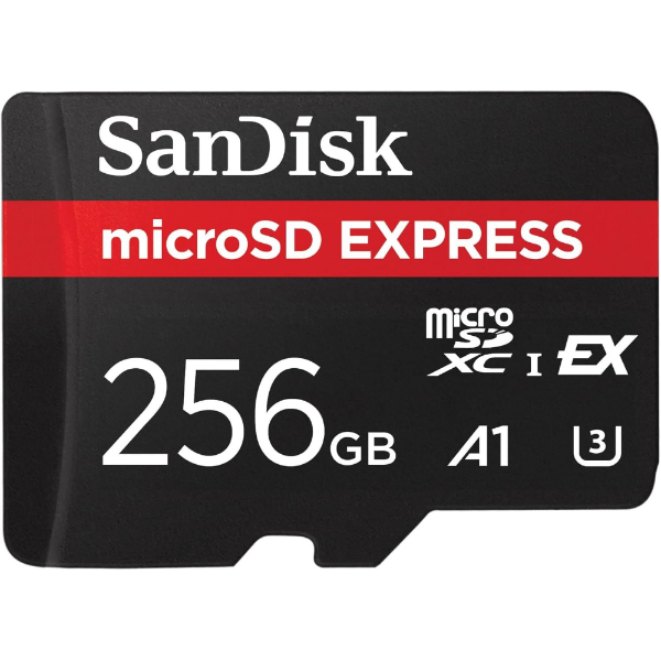 256GB microSD Express UHS-I 880MB/s resmi