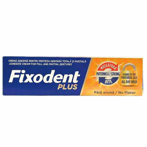 Fixodent Plus Diş Protez Yapıştırıcı Tat İçermez Krem 40 gr