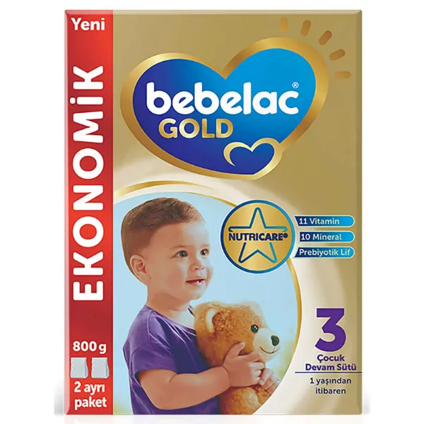 Bebelac Gold 3 Devam Sütü 9 Ay+ 800 gr